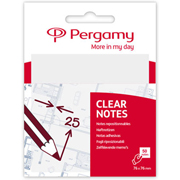 PERGAMY NOTAS TRANSLUCIDAS 76x76mm BLANCO 900911